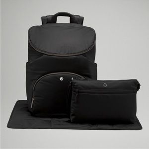Lulu lemon Black Diaper Bag NWT brand new never used